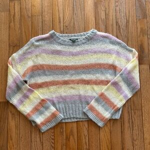 Wild Fable Multicolor Striped Crew Neck Sweater